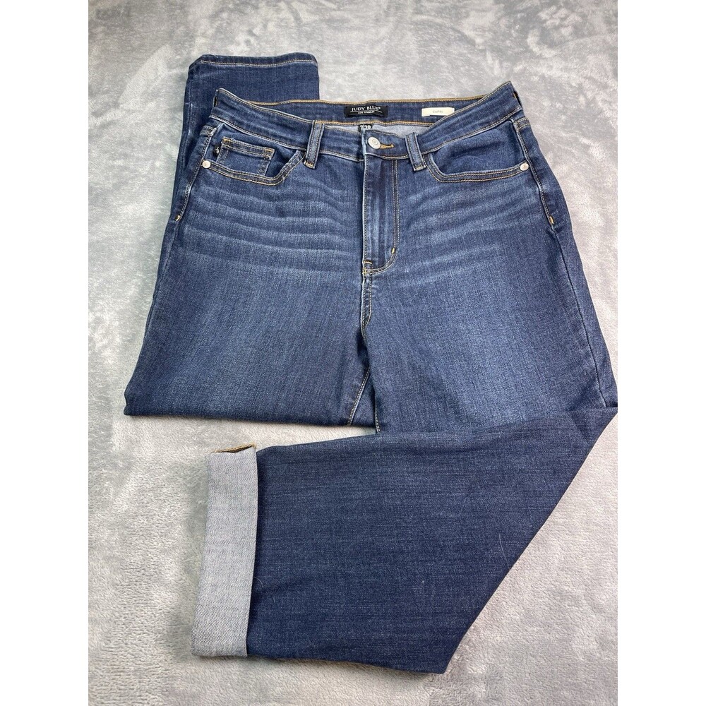 Judy Blue NWOT womens cropped 'Capri' premium jeans sz 7/28 summer travel - Picture 2 of 10